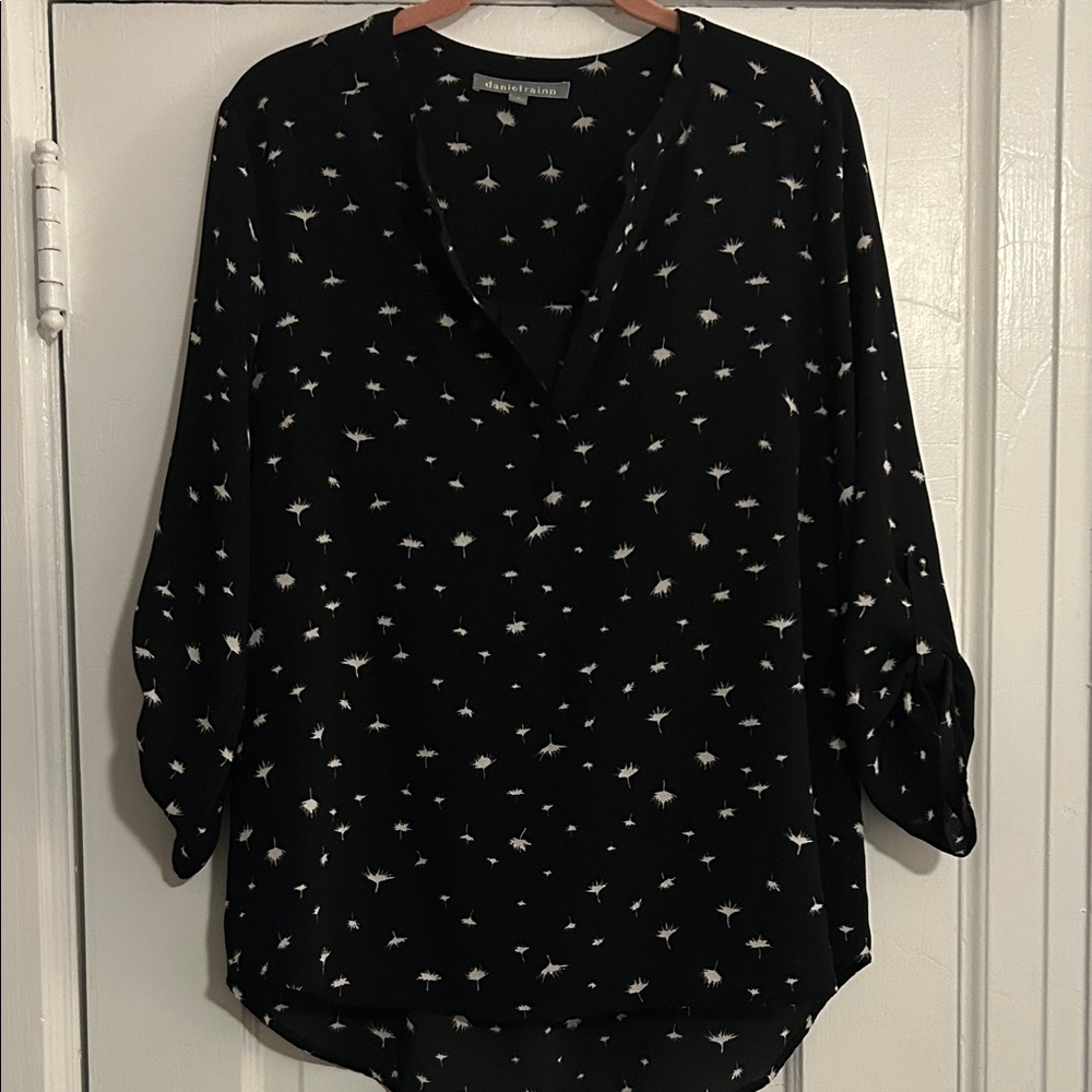 Daniel Rainn Koda Split Neck Blouse
